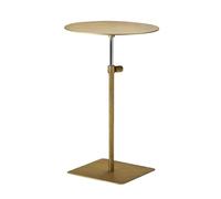 MIROOOO Tavolino da Soggiorno Tavolino da tè Tavolino sollevabile in Acciaio Inossidabile Tavolino Rotondo Tavolino da tè Alto Divano Tavolino Mobile Tavolino da tè Semplice Comodino(Gold,Circle)