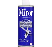 Miror - Formula argent, detergente per argento, cromato, acciaio inox, nichel, stagno da 250 ml, confezione da 4