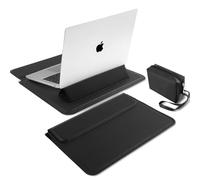 MiRowy 13-14 Pollici Custodia per PC Portatili, con Funzione Supporto Cover Borsa per Laptop, per MacBook Pro 14 M4/M3/M2, MacBook Pro/Air 13/13,6 Surface, XPS, Dell, Lenovo, HP (13,3-14" | Nero)