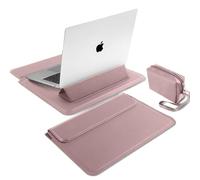 MiRowy 15-16 Pollici Custodia per PC Portatili, con Funzione Supporto Cover Portatile Sleeve per Laptop, per MacBook Pro 16 / MacBook Air 15 Pollici Surface, XPS, Dell, Lenovo, HP (15-16" | Viola)