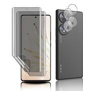 MiRowy 2+2 Pezzi TPU Privacy Pellicola Protettiva + Fotocamera Vetro Temperato per Honor 70 5G, TPU Privacy Pellicola Film Anti Graffio Pellicola Protettiva per Honor 70 5G