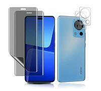 MiRowy 2+2 Pezzi TPU Privacy Pellicola Protettiva + Fotocamera Vetro Temperato per Xiaomi 13 Lite 5G, TPU Privacy Pellicola Film Anti Graffio Pellicola Protettiva per Xiaomi 13 Lite 5G