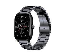 MiRowy 20mm Cinturino di Ricambio in Metallo per Amazfit T-Rex 3 Pro 44mm/Active 2/Active/GTR Mini, Inossidabile Bracciale di Ricambio per Amazfit GTS 4/GTS 4 Mini/GTS 3, Oro