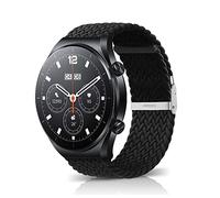 MiRowy 22MM Cinturino Compatible con Xiaomi Mi Watch Pro/S1, Regolabile Intrecciato per Mi Watch/S1 Active, Nero