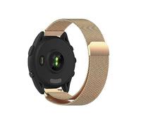 MiRowy 22mm Cinturino in Metallo per Garmin Venu 3 45mm/Garmin Forerunner 265/Forerunner 255/255 Music, Acciaio Inossidabile Magnetico Cinturini per Garmin vivoactive 4/Venu 2/Garmin Active - Oro Rosa
