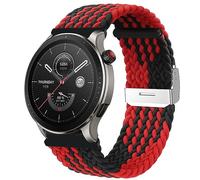 MiRowy 22mm Cinturino per Amazfit Balance 2/Balance/Bip 6/Bip 5/5 Unity/Balance/Cheetah/Cheetah Pro, Regolabile Tessitura Cinturini di Ricambio per Amazfit GTR 4/GTR 3/3 Pro, Nero Rosso