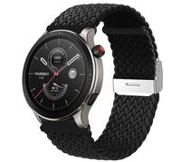 MiRowy 22mm Cinturino per Amazfit Balance 2/Balance/Bip 6/Bip 5/5 Unity/Balance/Cheetah/Cheetah Pro, Regolabile Tessitura Cinturini di Ricambio per Amazfit GTR 4/GTR 3/3 Pro, Nero