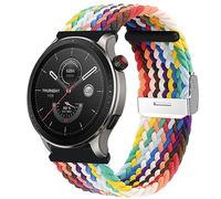 MiRowy 22mm Cinturino per Amazfit Balance 2/Balance/Bip 6/Bip 5/5 Unity/Balance/Cheetah/Cheetah Pro, Regolabile Tessitura Cinturini di Ricambio per Amazfit GTR 4/GTR 3/3 Pro, Rainbow