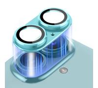 MiRowy Pellicola Fotocamera Compatibile con iPhone 16/iPhone 16 Plus, 9H Vetro Temperato Cámara Protector, Pellicola Protettiva Obiettivo Fotocamera para iPhone 16/iPhone 16 Plus, Verde acqua