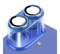 MiRowy Pellicola Fotocamera Compatibile con iPhone 16/iPhone 16 Plus, 9H Vetro Temperato Cámara Protector, Pellicola Protettiva Obiettivo Fotocamera para iPhone 16/iPhone 16 Plus, Blu oltremare