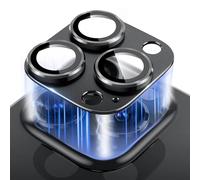 MiRowy Pellicola Fotocamera para iPhone 16 Pro/iPhone 16 Pro Max, 9H Vetro Temperato Cámara Protector, Pellicola Protettiva Obiettivo Fotocamera para iPhone 16 Pro/iPhone16 Pro Max, Titanio nero