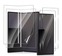 MiRowy Protector de Pantalla para Samsung Galaxy Z Fold7 5G 2025, [2+2 Piezas] TPU Flexible Protector de Pantalla Interiores + Protección Cristal Vidrio Templado Cristal Frontales, Anti-Arañazos