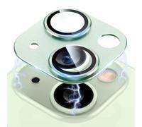 MiRowy Protezione Lente Pellicola per iPhone 15/iPhone 15 Plus, Telaio Metallo Vetro Temperato Protettore Fotocamera, Durezza 9H Protettiva Obiettivo Fotocamera per iPhone 15/15 Plus, Verde