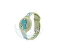 MIRPARVA Bracciale Bambini per Airtag, Impermeabili Silicone Braccialetti Compatibile con Airtag, Custodia Tracker GPS Braccialetto per Adolescenti (verde dinosauri)