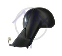 MIRR.ELECTRIC BLACK,CHROME CONVEX GLASS (TWIN GLASS)