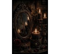 Mirror Candle Notebook: Lined Notebook for Writing: Dark Candle Cover | 80 Lined Pages | Notebook for Notes, School and Work