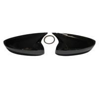 Mirror Cap Replacement 2pcs Fiber Pattern Rearview Side Mirror Cover