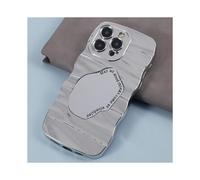 Mirror Case Compatible for iPhone 13 Pro HYT Series Curly Wave Frame Soft TPU Phone Cover