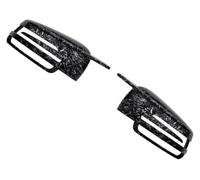 Mirror Cover Caps Fiber Rearview Side 2pcs A2128100616 | for Mercedes E Class W212 2010-2015, replacement, fiber pattern, side mirror cover caps(Forged Carbon Look)