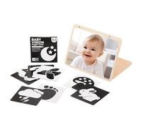 Mirror di sicurezza, Carta Significa per i bambini,Funny Flash Cards Stand with Cards - per il gioco di sviluppo portatile, Forniture di apprendimento precoce per bambini, ragazze
