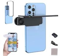 Mirror Effect Lens- Capture Stunning Reflections Instantly, Adjustable Angle Mobile Phone Camera Mirrors Clip, Smartphone Camera Mirror Reflection Clip Kit for Travel (Black)