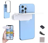 Mirror Effect Lens- Capture Stunning Reflections Instantly, Adjustable Angle Mobile Phone Camera Mirrors Clip, Smartphone Camera Mirror Reflection Clip Kit for Travel (White)