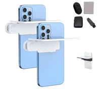 Mirror Effect Lens - Capture Stunning Reflections Instantly,Mirror Clip Kit for Back Camera Smartphone, High Definition Glass E Photography Flip Mirrors for Travel (two white)