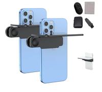 Mirror Effect Lens - Capture Stunning Reflections Instantly,Mirror Clip Kit for Back Camera Smartphone, High Definition Glass E Photography Flip Mirrors for Travel (two blcak)