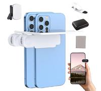 Mirror effect lens-capture stunning reflections instantly,New Upgrade Adjustable Smartphone Photography Flip Mirror for Android & iOS Smartphones,for Photography (2PCS-White,Regular model)