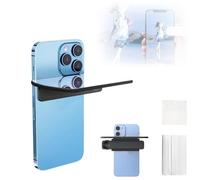 Mirror Effect Lens - Capture Stunning Reflections Instantly, Smartphone Camera Mirror Reflection Clip Kit, Adjustable HD Glass Vertical Clip on Selfie Mirror for Outdoor Travel Photography (Black)