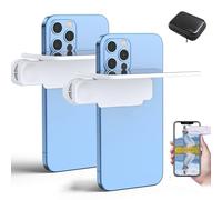 Mirror Effect Lens - Capture Stunning Reflections Instantly, Smartphone Camera Mirror Reflection Clip Kit. Clip Reflection Mirror for Phone Back Camera, for Outdoor Travel Photography (White*2)