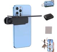 Mirror Effect Lens - Capture Stunning Reflections Instantly, Smartphone Camera Mirror Reflection Clip Kit, Clip Reflection Mirrors for Phone Back Cameras for Travels (Black*1)