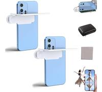 Mirror Effect Lens - Capture Stunning Reflections Instantly, Smartphone Camera Mirror Reflection Clip Kit, Clip Reflection Mirrors for Phone Back Cameras for Travels (White*2)