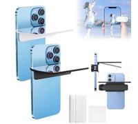 Mirror Effect Lens - Capture Stunning Reflections Instantly, Smartphone Camera Mirror Reflection Clip Kit, Adjustable HD Glass Vertical Clip on Selfie Mirror for Outdoor Travel Photography (Mix-2Pcs)