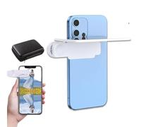 Mirror Effect Lens - Capture Stunning Reflections Instantly, Smartphone Camera Mirror Reflection Clip Kit, Adjustable Angle Mobile Phone Camera Mirror Clip, for Phone Photography (White)