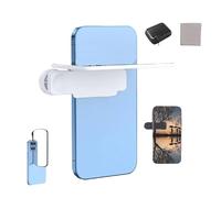 Mirror Effect Lens - Capture Stunning Reflections Instantly,Smartphone Camera Mirror Reflection Clip Kit,Adjustable HD Glass Mirror Reflection Creative Photography for Outdoor Travel (White)