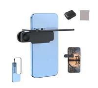 Mirror Effect Lens - Capture Stunning Reflections Instantly,Smartphone Camera Mirror Reflection Clip Kit,Adjustable HD Glass Mirror Reflection Creative Photography for Outdoor Travel (Black)
