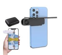 Mirror Effect Lens - Capture Stunning Reflections Instantly, Smartphone Camera Mirror Reflection Clip Kit, Adjustable Angle Mobile Phone Camera Mirror Clip, for Phone Photography (Black)