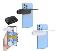 Mirror Effect Lens - Capture Stunning Reflections Instantly, Smartphone Camera Mirror Reflection Clip Kit, Adjustable Angle Mobile Phone Camera Mirror Clip, for Phone Photography (White+Black)