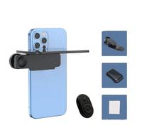 Mirror Effect Lens - Capture Stunning Reflections Instantly,Smartphone -Camera Mirrors Reflection Clip Kit,Adjustable HD Glass Smartphone Photography Flip Mirror,for Travel Photography (Black)