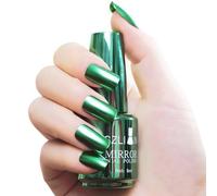 MIRROR GREEN - Smalto gel per unghie, colore bianco latte, per manicure francese, a lunga durata, traspirante, naturale, opaco, soak off, asciugatura rapida, per nail art fai da te