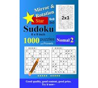 Mirror & Rotation Star Sudoku 1000 Puzzle Normal1: 6x9inch,9x9,2x3