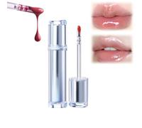 Mirror Tea Light Lip Glaze, Mirror Tea Jelly Light Lip Glaze, Lip Gloss with Metal Applicator, New Ice Watery Lip Gloss - Iced Tea Watery Lip Gloss, Glasting Water Gloss(12#)
