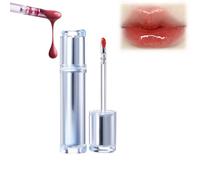 Mirror Tea Light Lip Glaze, Mirror Tea Jelly Light Lip Glaze, Lip Gloss with Metal Applicator, New Ice Watery Lip Gloss - Iced Tea Watery Lip Gloss, Glasting Water Gloss(09#)
