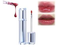 Mirror Tea Light Lip Glaze, Mirror Tea Jelly Light Lip Glaze, Lip Gloss with Metal Applicator, New Ice Watery Lip Gloss - Iced Tea Watery Lip Gloss, Glasting Water Gloss(04#)