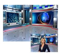 MIRRORANG 2,2 x 1,5 m News Broadcast Sfondo TV Show Notizie Sala Televisione Scena Interni Fotografia Sfondo Record Notizie Relazione Affari Studio Fondale Host Ritratto Studio Puntelli