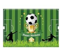 MIRRORANG 2,2x1,5m Sfondo per campo da calcio, sport, feste di compleanno, stadio, campionato, pallone da calcio, sfondo per bambini, giochi all'aperto, sfondo fotografico, vinile