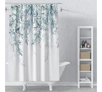 MIRRORANG 90x183cm Foglia Tenda Della Doccia Pianta Acquerello Natura Eucalipto Foglie Verdi Tenda Da Doccia per Bagno Impermeabile Tessuto In Poliestere Set