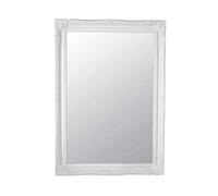 MirrorOutlet Bianco Shabby Chic Style Specchio da Parete Rettangolare Completo con Vetro Pilkington di qualità Premium - Dimensioni totali: 76,2 x 106,7 cm (77 cm x 107 cm)