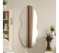 MirrorOutlet The Lacuna - Specchio da parete per laghetto senza cornice, 100 x 45 cm